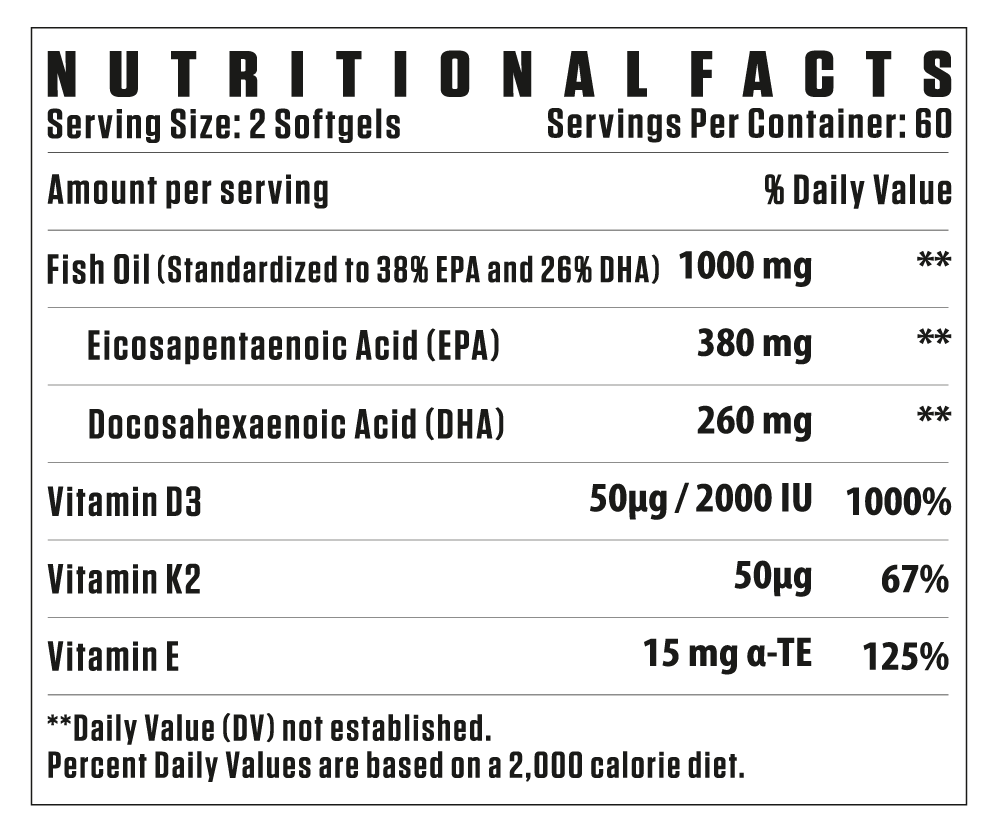 Flex Wheeler Omega-3 + D3 + K2