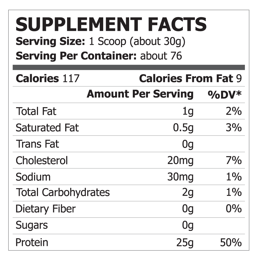 POLE NUTRITION 100% Whey Protein Powder 5Lbs