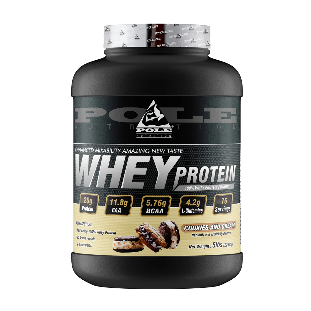 POLE NUTRITION 100% Whey Protein Powder 5Lbs