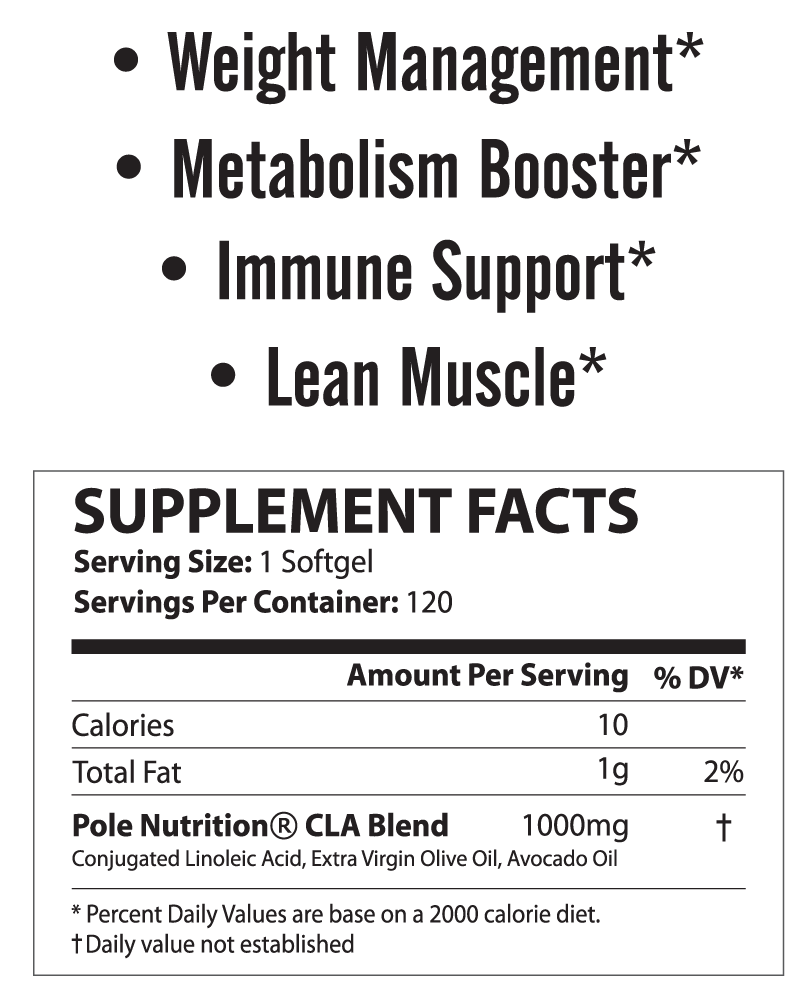 Pole Nutrition CLA 1000mg 120 Softgels