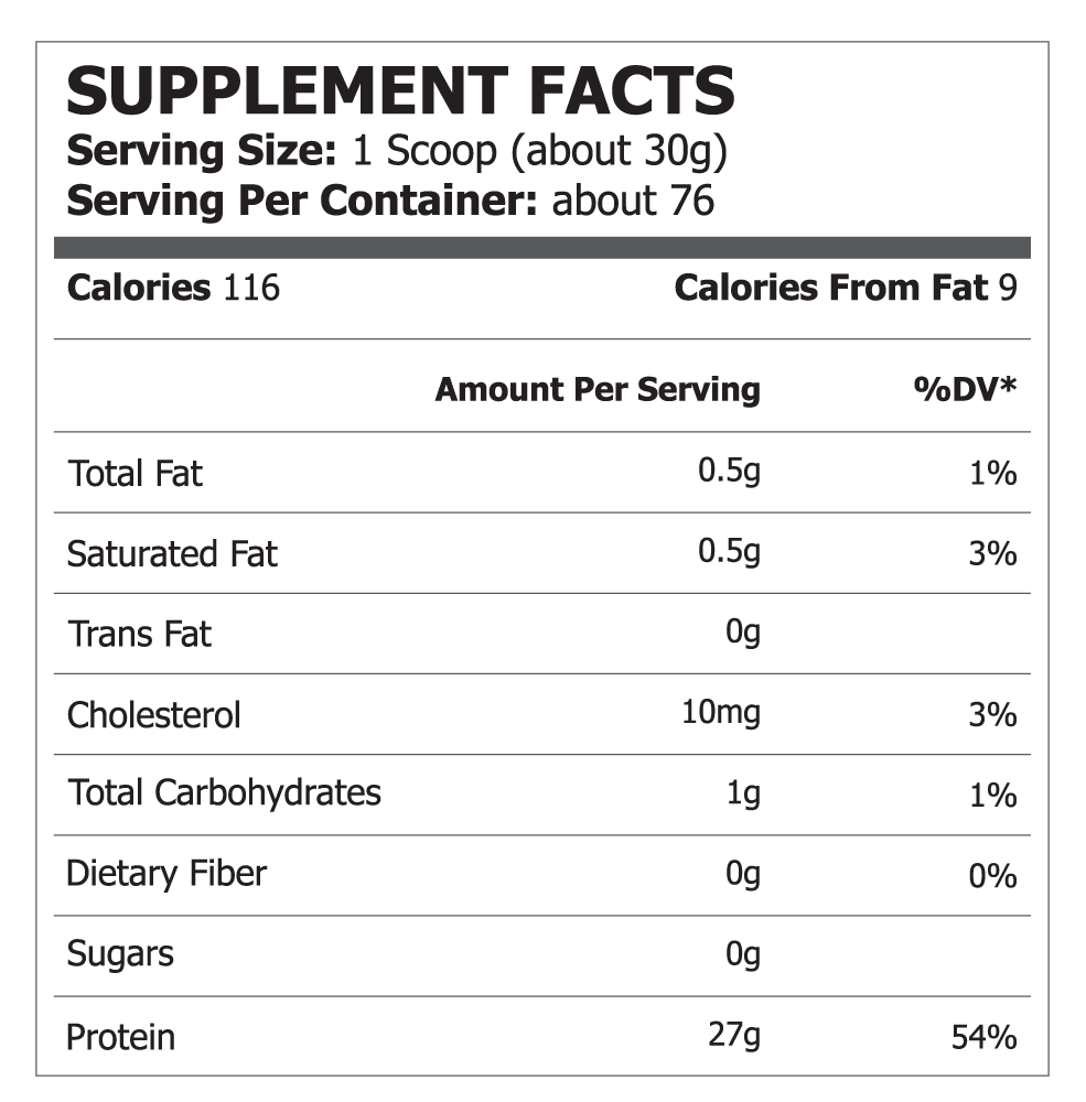 Pole Nutrition Isolate Protein 5lbs 76 Servings