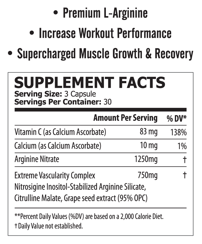 Pole Nutrition Nitric Oxide 90 Capsules