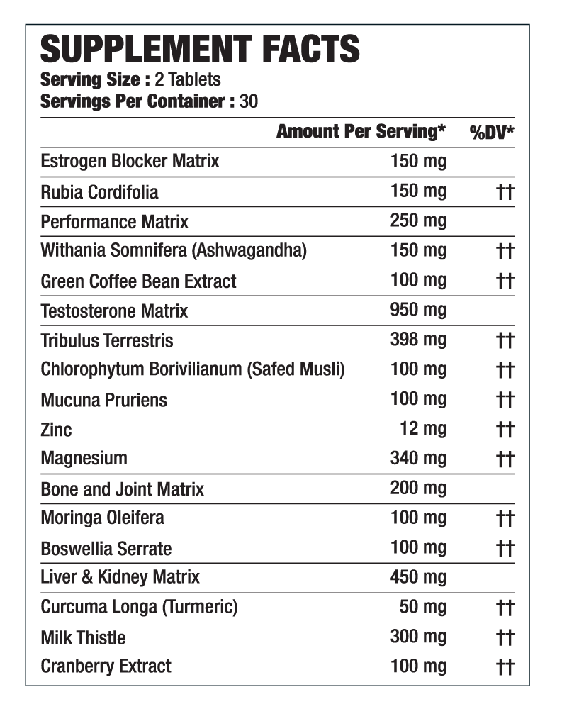 Pole Nutrition PRO-PCT 60 Tablets
