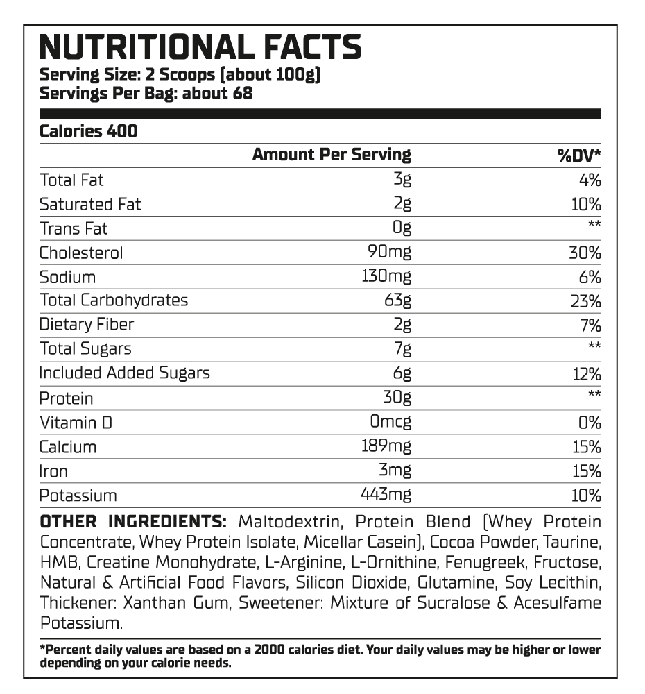 Swoldier Clean Mass Gainer 15Lbs
