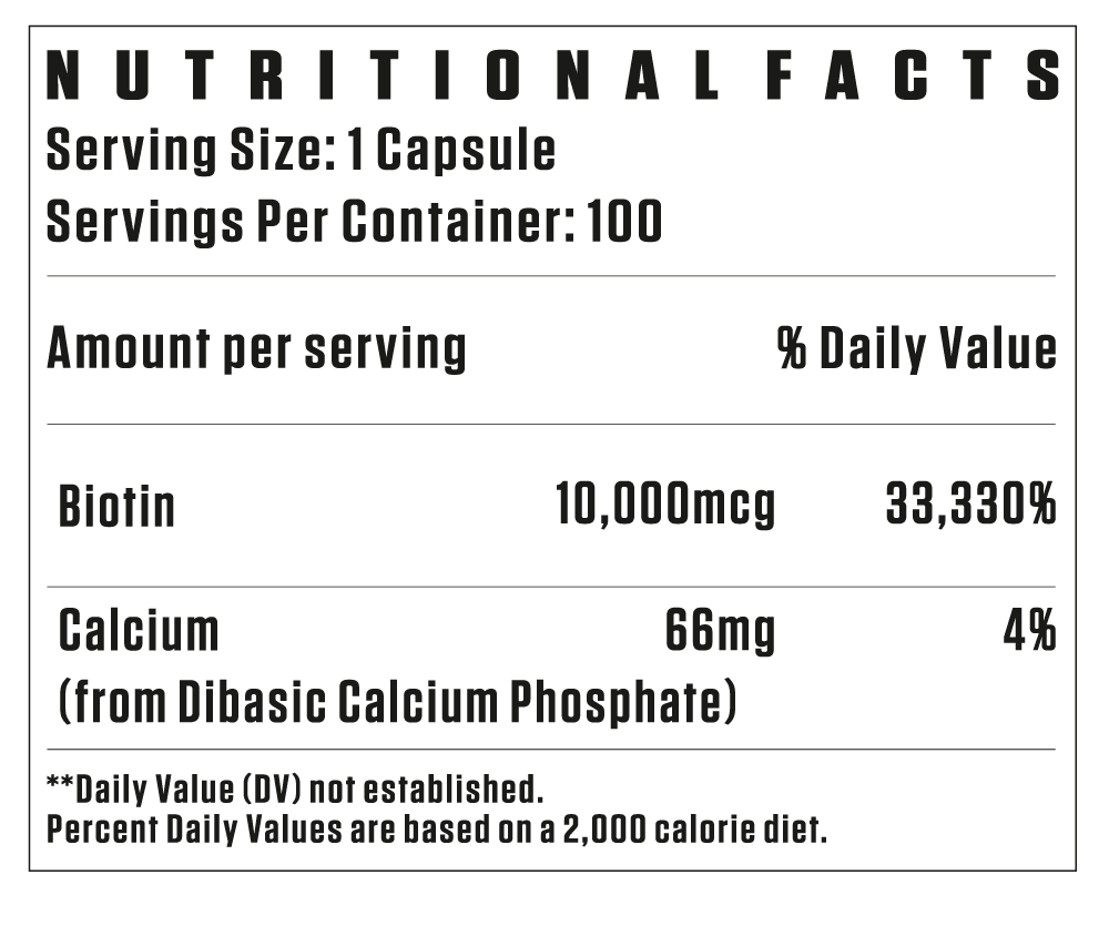 Flex Wheeler Biotin 1000 MCG