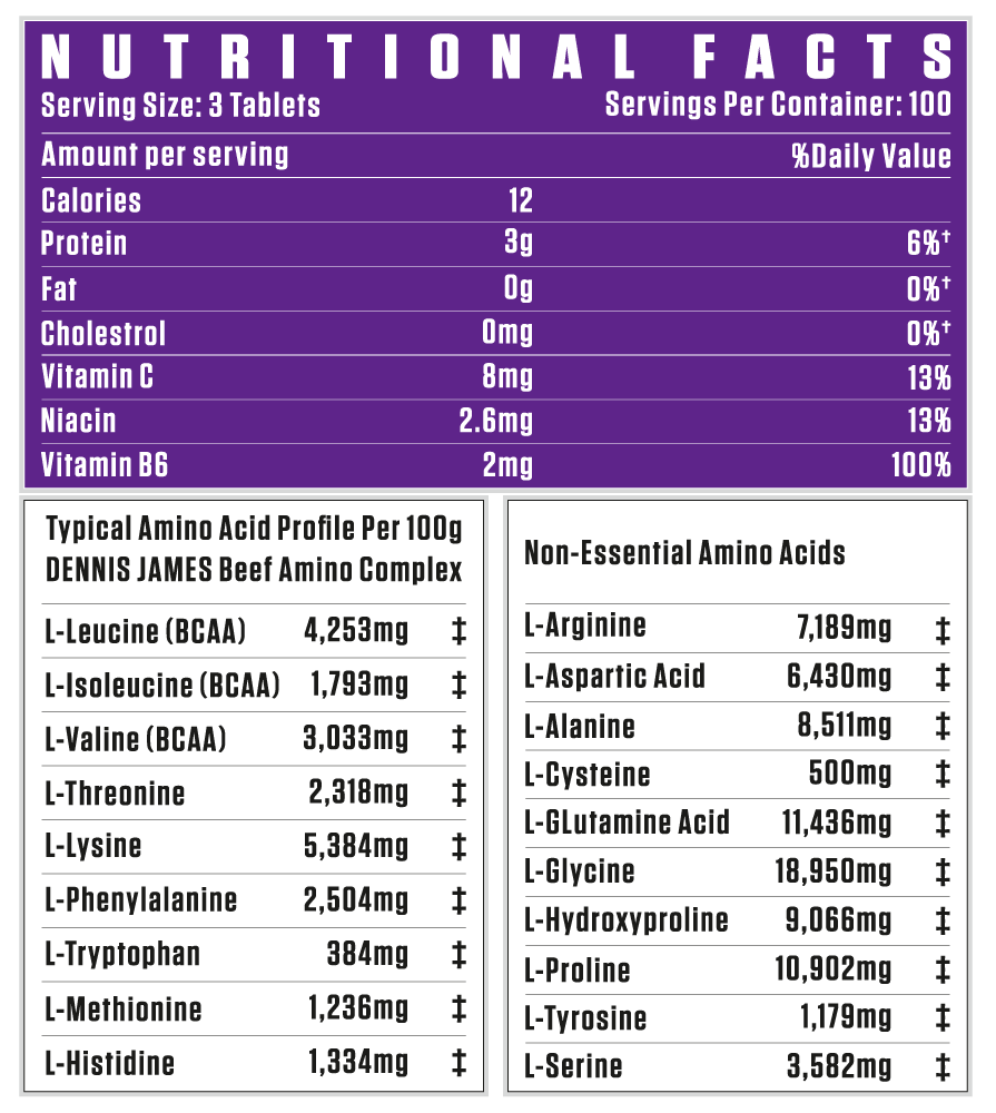 Dennis James Signature Series Beef Pure Amino Complex