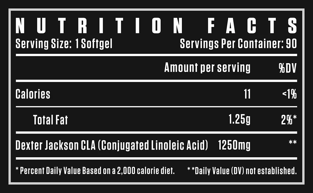 DJSS BLACK SERIES, CLA 1250 MG 90 SOFTGELS