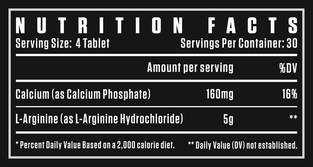 DJSS BLACK SERIES, L-ARGININE 1250 MG 120 TABLETS